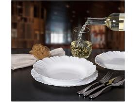 Aparelho De Jantar 24 Peças Branco Pétala Nadir Opaline R1864