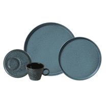 Aparelho De Jantar 24 Peças Neo Night Sky P/ 6 Pessoas Stoneware Cerâmica Porto Brasil