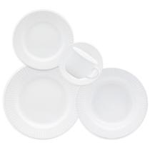 Aparelho de Jantar 30 Peças Canelé Branco Oxford Aparelho de Jantar 30 Peças Canelé Branco Oxford