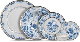 Aparelho de jantar 30 Peças Chinese Blue Filete Ouro - Alleanza