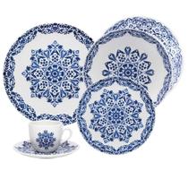 Aparelho de Jantar 30 Peças Coup Blue Indian Oxford Aparelho de Jantar 30 Peças Coup Blue Indian Oxford