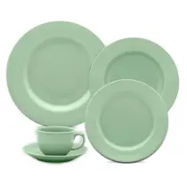 Aparelho de Jantar 30 Peças Flamingo Jade Oxford