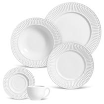 Aparelho de jantar 30 peças roma branco