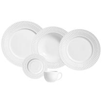 Aparelho de Jantar 30 Peças Roma Branco Porto Brasil Aparelho de Jantar 30 Peças Roma Branco Porto Brasil