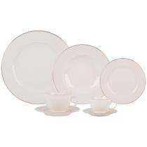 Aparelho de Jantar 42 Peças Lavish em Porcelana Lhermitage Branco