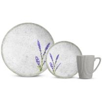 Aparelho de jantar alfazema 12 pc com caneca