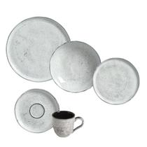 Aparelho de jantar bio echo 30 peças em stoneware com esmalte reagente - Porto Brasil Aparelho de jantar bio echo 30 peças em stoneware com esmalte reagente - Porto Brasil