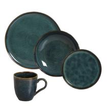 Aparelho de Jantar Bio Oceano com 16 Peças de Stoneware - Porto Brasil