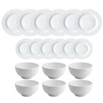 Aparelho de Jantar Brizzard Porcelana L'Hermitage 18 Peças
