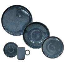 Aparelho de Jantar Cerâmica Stoneware Basic Dove 20 peças Porto Brasil