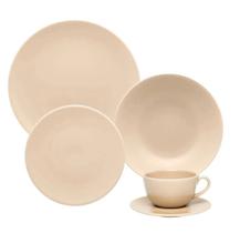 Aparelho de Jantar/Chá 20 Peças Porcelana Merengue - Oxford - RX20-9515 - AW20-5507