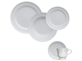 Aparelho de Jantar Chá 30 Peças Germer - Porcelana Redondo Branco Cottage Aparelho de Jantar Chá 30 Peças Germer - Porcelana Redondo Branco Cottage