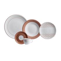 Aparelho de Jantar Chá 30 Peças Porcelana Schmidt - Dec. Jericoacoara 2401 Aparelho de Jantar Chá 30 Peças Porcelana Schmidt - Dec. Jericoacoara 2401