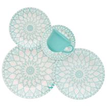 Aparelho de Jantar/Chá Biona Mandala, Cerâmica, 30 Peças