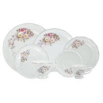 Aparelho de Jantar Chá e Café Porcelana Schmidt 42 peças - Dec. Vitoria 0397
