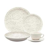 Aparelho de Jantar/Chá Oxford Flat Chuvisco 30 Peças