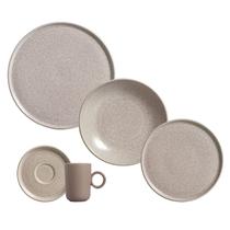 Aparelho de Jantar Completo 20 Peças Cerâmica Basic Porto Brasil