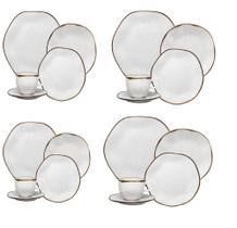 Aparelho de jantar completo porcelana oxford maresia 20 pçs