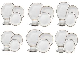 Aparelho de jantar completo porcelana oxford maresia 30 pçs