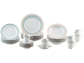 Aparelho de Jantar de Chá 30 Peças Porcelana