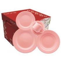 Aparelho De Jantar Donna Rosa 20 Peças - Oxford Aparelho De Jantar Donna Rosa 20 Peças - Oxford