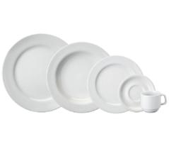 Aparelho De Jantar e Café 20 Peças Branco Porcelana Schmidt 1a.