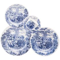 Aparelho de Jantar e Chá 20 Peças Donna Cena Inglesa Aparelho de Jantar e Chá 20 Peças Donna Cena Inglesa