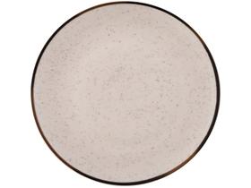 Aparelho de Jantar e Chá 20 Peças Oxford de Cerâmica Bege e Marrom Redondo Unni Brisa Aparelho de Jantar e Chá 20 Peças Oxford de Cerâmica Bege e Marrom Redondo Unni Brisa