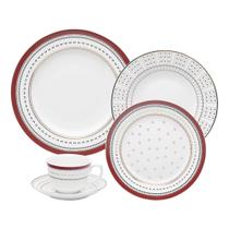 Aparelho de Jantar e Chá 20 Peças Oxford Flamingo Lafayette