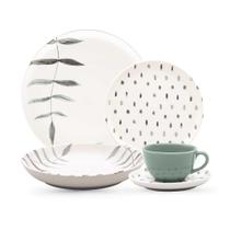 Aparelho De Jantar E Chá 20 Peças Oxford Flat Samambaia Aparelho De Jantar E Chá 20 Peças Oxford Flat Samambaia