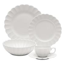 Aparelho de Jantar e Chá 20 Peças Oxford Flora Camélia