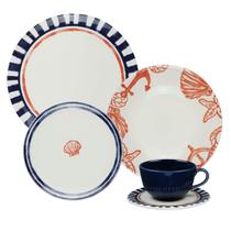 Aparelho de Jantar e Chá 20 Peças Oxford Unni Maré