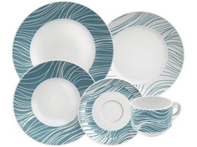 Aparelho de Jantar e Chá 20 Peças Tramontina - Porcelana Verde Redondo Aparelho de Jantar e Chá 20 Peças Tramontina - Porcelana Verde Redondo