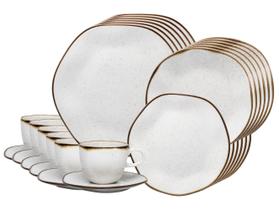 Aparelho De Jantar E Chá 30 Peças De Porcelana Ryo Maresia Oxford