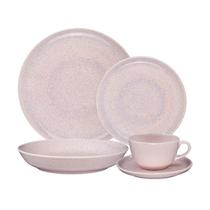 Aparelho de Jantar e Chá 30 Peças Flat Oxford Belle Rose Aparelho de Jantar e Chá 30 Peças Flat Oxford Belle Rose