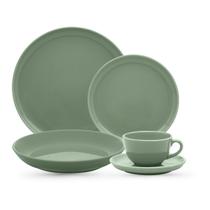 Aparelho de Jantar e Chá 30 Peças Matcha Oxford Cerâmica Jogo Completo