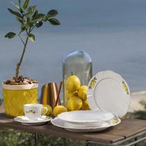 Aparelho De Jantar e Chá 30 Peças Soleil Limoni Oxford