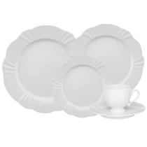 Aparelho de Jantar e Chá 30pcs Soleil White Porcelana Oxford