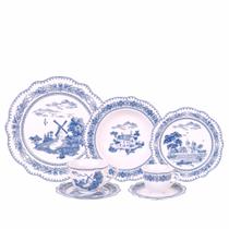 Aparelho de Jantar e Chá 42pç Porcelana Delfit da L'Hermitage