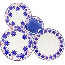 Aparelho De Jantar E Chá Cerâmica Donna Sossego 20Pçs Biona Aparelho De Jantar E Chá Cerâmica Donna Sossego 20Pçs Biona