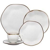 Aparelho de Jantar e Chá em Porcelana Oxford 30Pçs Maresia