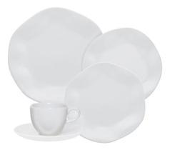 Aparelho De Jantar E Chá Oxford White 20 Peças Porcelana