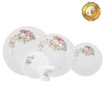 Aparelho de Jantar e Chá Porcelana 30 Peças Eterna Schmidt