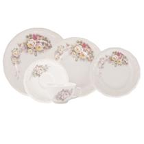 Aparelho de Jantar e Chá Porcelana Schmidt 20 peças - Dec. Eterna