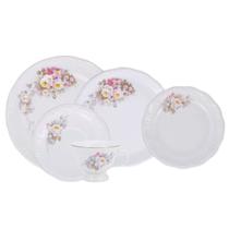 Aparelho de Jantar e Chá Porcelana Schmidt 20 Peças - Dec. Vitoria 0397