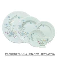 Aparelho de Jantar e Chá Porcelana Schmidt 30 peças - Dec. E651 2 LINHA