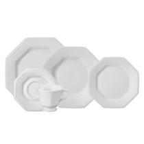 Aparelho de Jantar e Chá Porcelana Schmidt 30 Peças - Mod. Prisma 077
