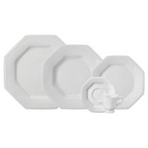 Aparelho De Jantar E Chá Prisma Porcelana 30 Peças - Schmidt