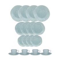 Aparelho De Jantar E Chá Ryo Blue Bay 20 Peças Oxford