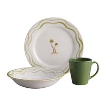 Aparelho de Jantar em Cerâmica Brisa com 12 peças - Corona